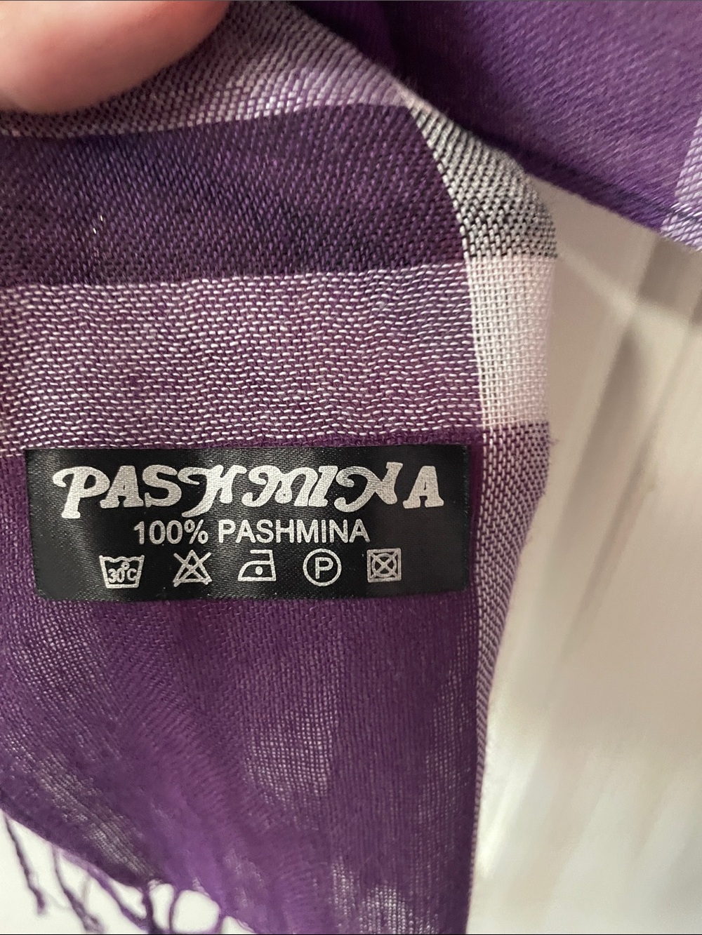 PASHMINA PLAID WRAP - Picture 3 of 6